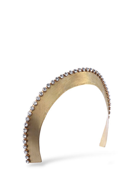Artemis Tiara Gold Swarovski Taşlı 2'li Kadın Taç