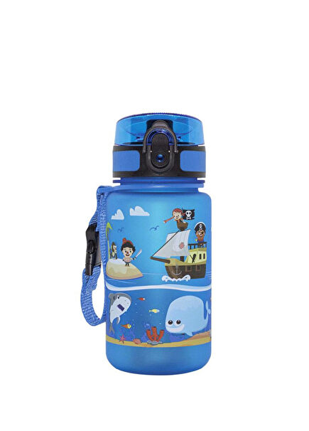 Pirate Blue Tritan Unisex Kids Waterer 350 ml