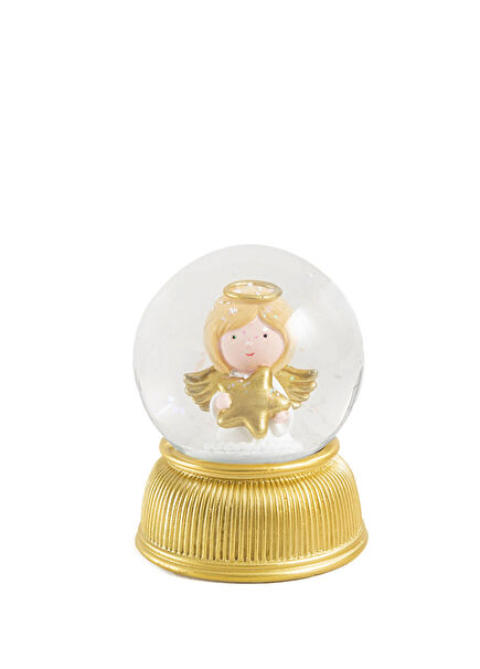 Goglo Altın Rengi Cam Kar Küresi