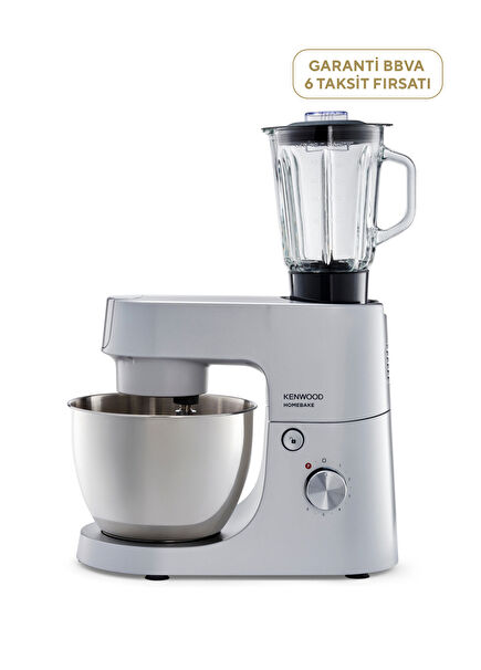 KHH01.120SI Homebake Plus 1400W 5L Kitchen Chef Stand Mixer