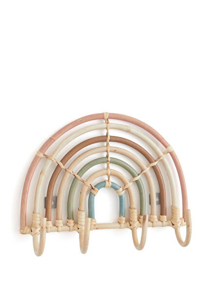 Rainbow Rattan Hanger