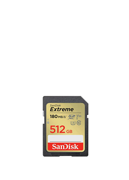Extreme 512GB 180MB/s SD UHS-I 4K UHD Hafıza Kartı SDSDXVV-512G-GNCIN