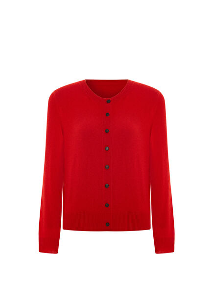 Tammy Cardigan Kırmızı Kaşmir Kadın Hırka