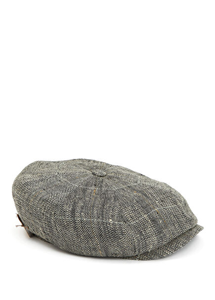 Beige Black Men's Silk Hat