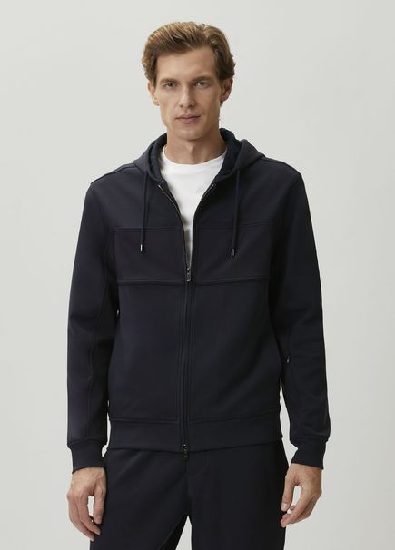 Lacivert Kapüşonlu Sweatshirt