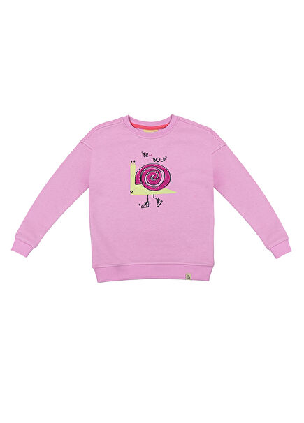 Pink Be Bold Long Sleeve Girl Sweatshirt