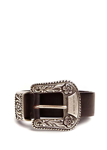 Logo Detailed Women's Leather Belt