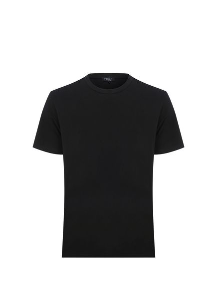 Seta Siyah Kısa Kollu Erkek T-shirt