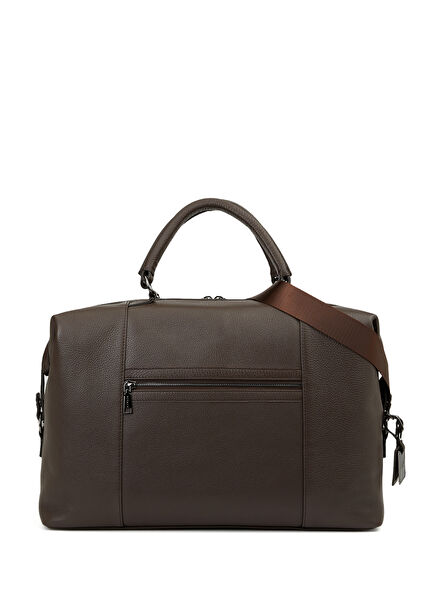 Flotter Brown Men's Leather Travel Bag