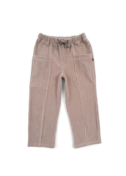 Brown Velvet Corduroy Unisex Baby Pants