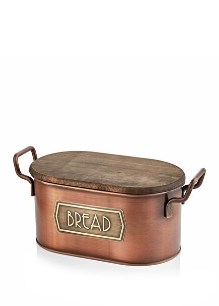 Bakır Galvaniz Kaplama Ekmek Saklama Kabı 