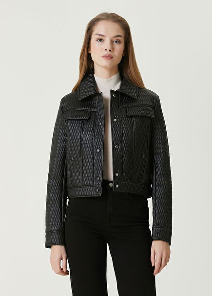 Augustine Black Quilted Jacket