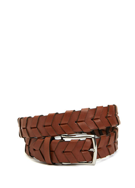 Brown Mens Leather Belt