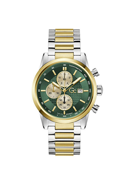 GCZ61002G9 Altın Rengi Metalik Gri Çelik Erkek Kol Saati