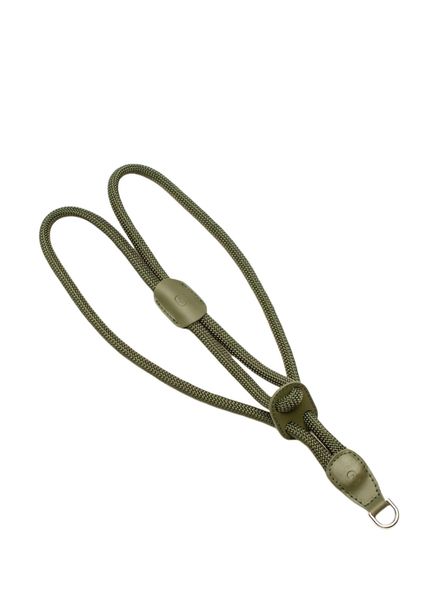 Haki Paracord ve Deri Köpek Göğüs Tasması