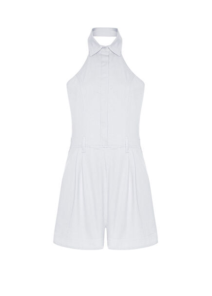 Luella Denim Romper Ekru Kadın Tulum