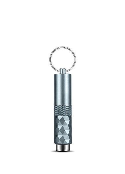 Aluminum 2in1 Blue Piercing and Cigar Holder Pin Keychain