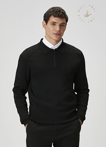 Black Polo Sweater