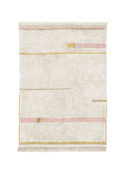 Eco City Koleksiyonu Lanes Vintage Nude Çocuk Odası Halı 90 x 130 cm