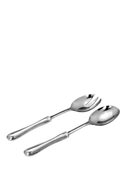 Silver 2-Piece Salad Serving Set 31 cm