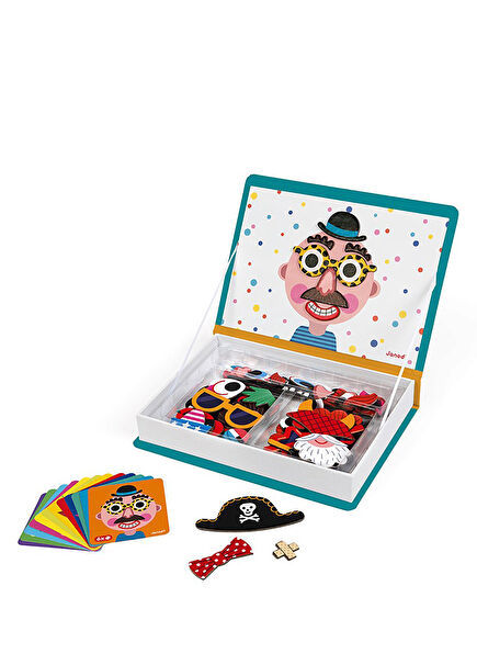 Crazy Faces Pirate Magnetic Game Book