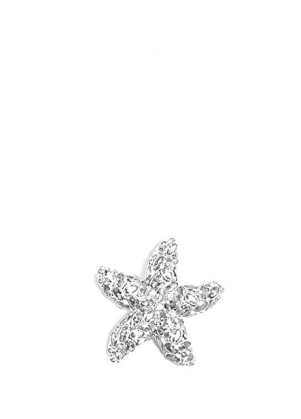 Sea Star Hair Clip Kristal Taşlı Gümüş Kaplama Kadın Saç Aksesuarı