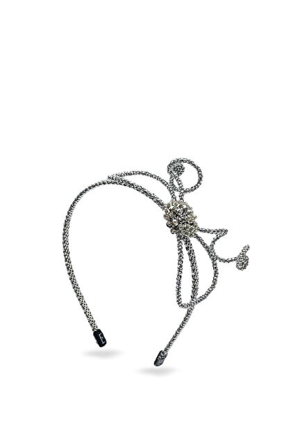 Clara Mini Gümüş Kız Çocuk Taç