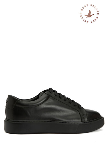 Siyah Erkek Deri Sneaker
