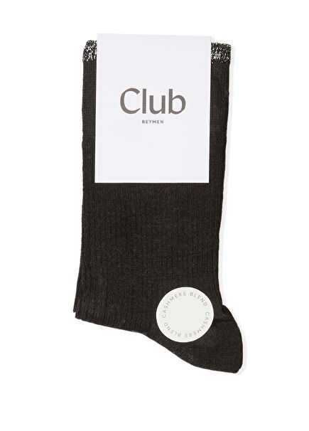 Black Women's Cashmere Blend Socket Socks