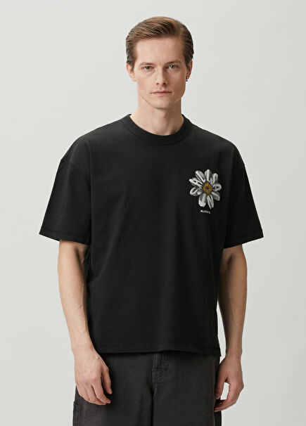 Petals Anthracite Organic Cotton T-Shirt