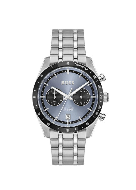 HB1514286 Metallic Grey Steel Men's Wristwatch