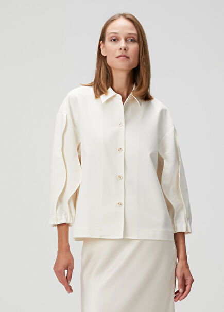Elsie Krem Gömlek