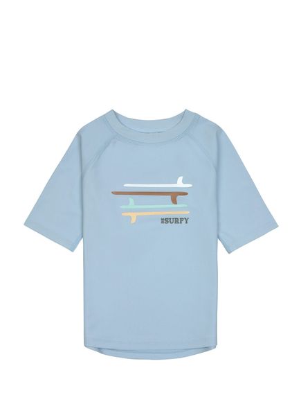 Surfboards UV Korumalı Sky Blue Kısa Kollu Erkek Çocuk T-Shirt Mayo