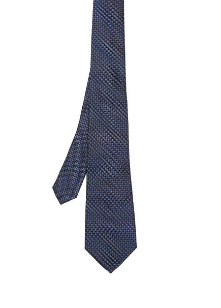 Navy Blue Silk Tie