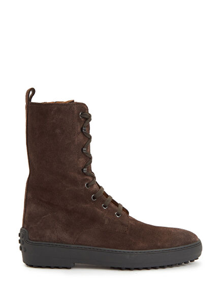 Koyu Kahverengi Kadın Süet Bot