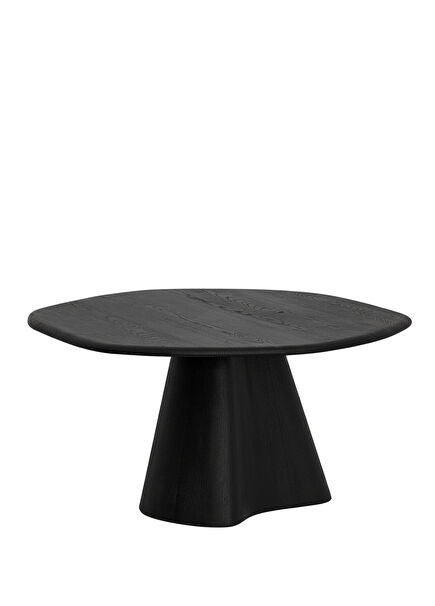 Lagoon Serisi Siyah Masif Ahşap Masa