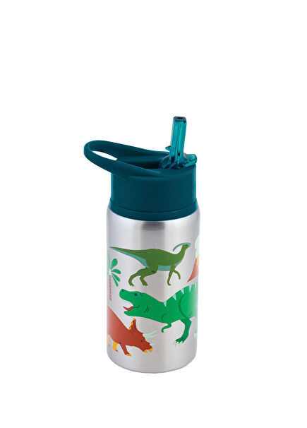 Dinosaur Patterned Stainless Steel Water Bottle