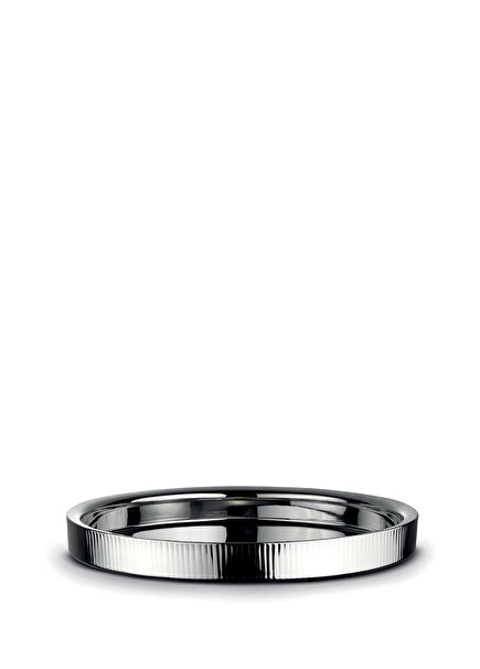 Silver Nights Çelik Yuvarlak Servis Tepsisi