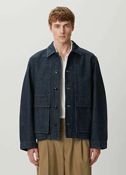 Navy Blue Denim Jacket