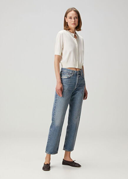 90'S Hooked Blue Organic Cotton Jeans