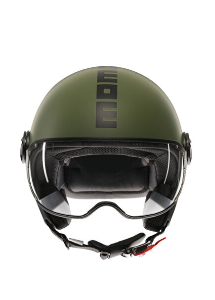 Fgtr Classic Mono Matt Military Green Black Motorcycle Helmet