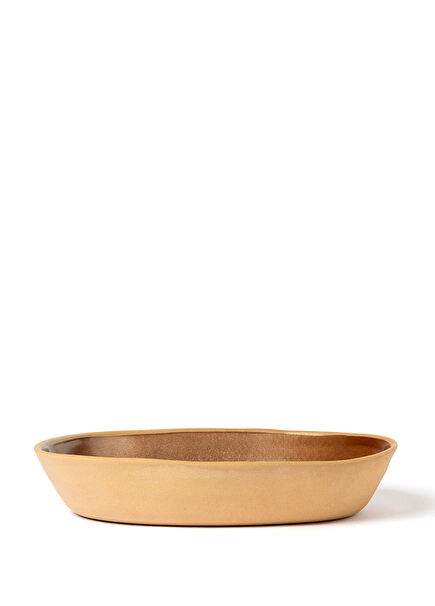 Mocha Kahverengi Stoneware Büyük Boy Gondol Kase 28,5 cm