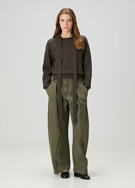 Twisted Seam Haki Pantolon