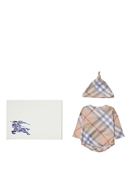 Dolby Ps Bej Pamuklu Unisex Bebek 2'li Set