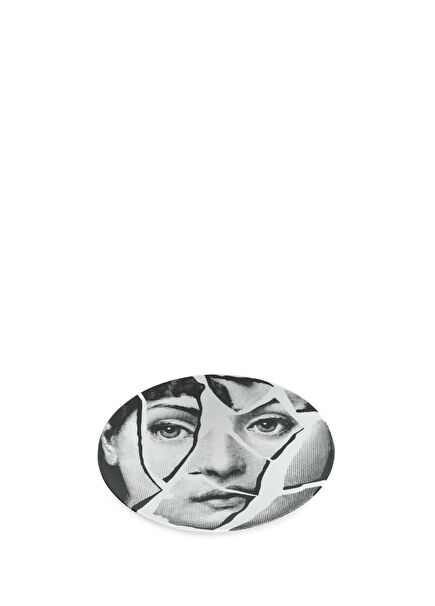 No 2 Yüz Baskılı Porselen Dekoratif Tabak