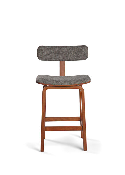 Tee Açık Ceviz Bar Sandalyesi