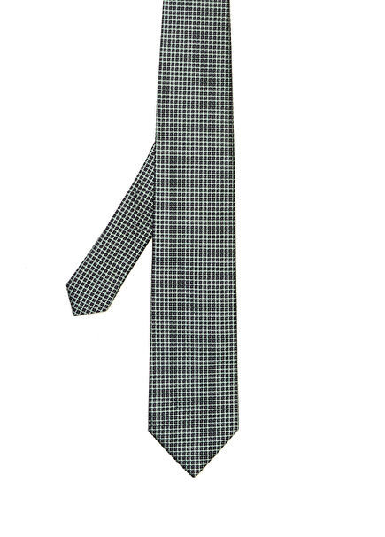 Blue Patterned Silk Tie