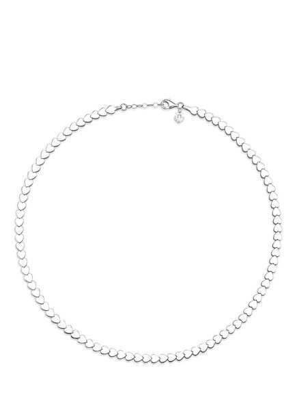 Kaplan Charm Heart 925 Ayar Gümüş Kadın Kolye