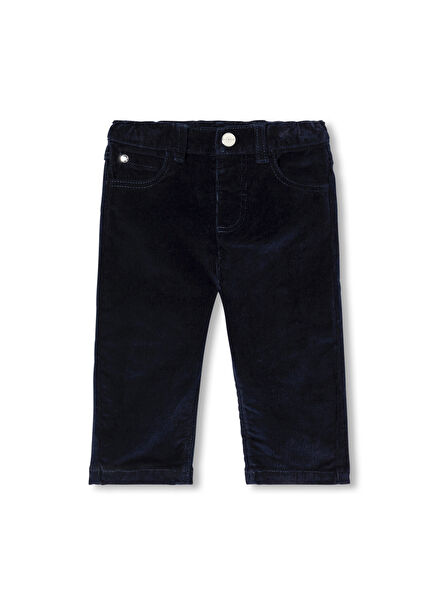 Lacivert Kadife Erkek Bebek Pantolon