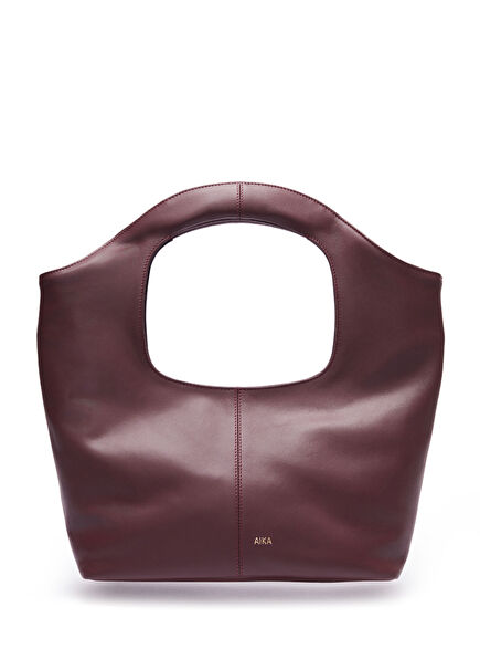 Aura Petit Burgundy Leather Women's Shoulder Bag